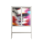 Fragments Of A Painted Souls - Loft Cabinet - Mathilda Kienast - Chalk - Reeded glass