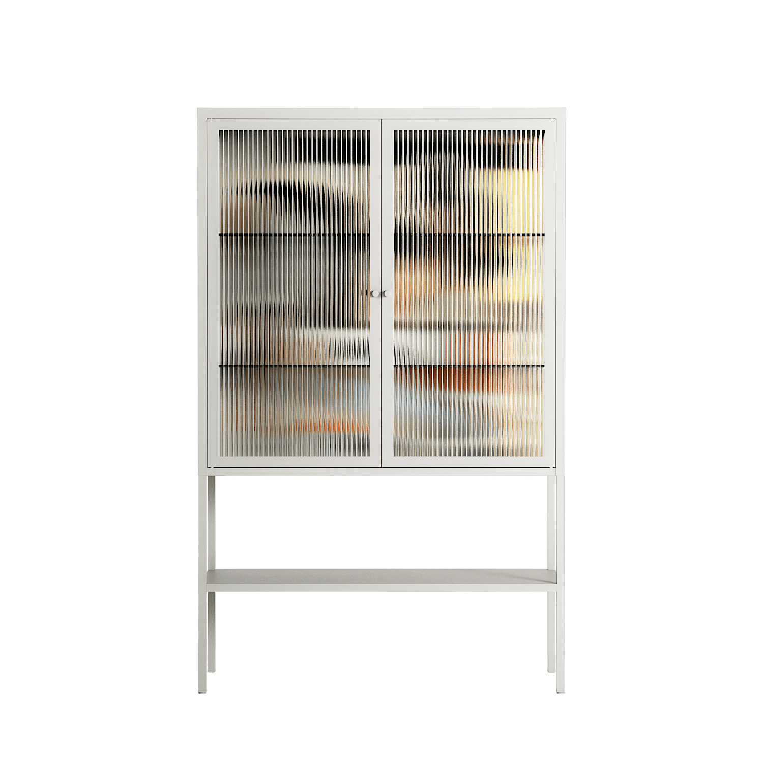 Sweet Far Away - Loft Cabinet - Sophie Goudman-Peachey - Chalk - Reeded glass