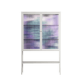 A Bridge Across Time 3 - Loft Cabinet - Nick Liefhebber - Chalk - Reeded glass