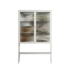As The Rain Falls - Loft Cabinet - Sophie Goudman-Peachey - Chalk - Reeded glass