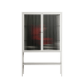The Man Behind The Curtain - Loft Cabinet - Kristin Eriksson - Chalk - Reeded glass