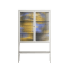 The Towering Hall Full Of Light 2 - Loft Cabinet - Nick Liefhebber - Chalk - Reeded glass