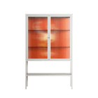 Drink And Cherries - Loft Cabinet - Raissa Oltmanns - Chalk - Reeded glass