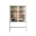 We Are Who We Are - Loft Cabinet - Sophie Goudman-Peachey - Chalk - Reeded glass