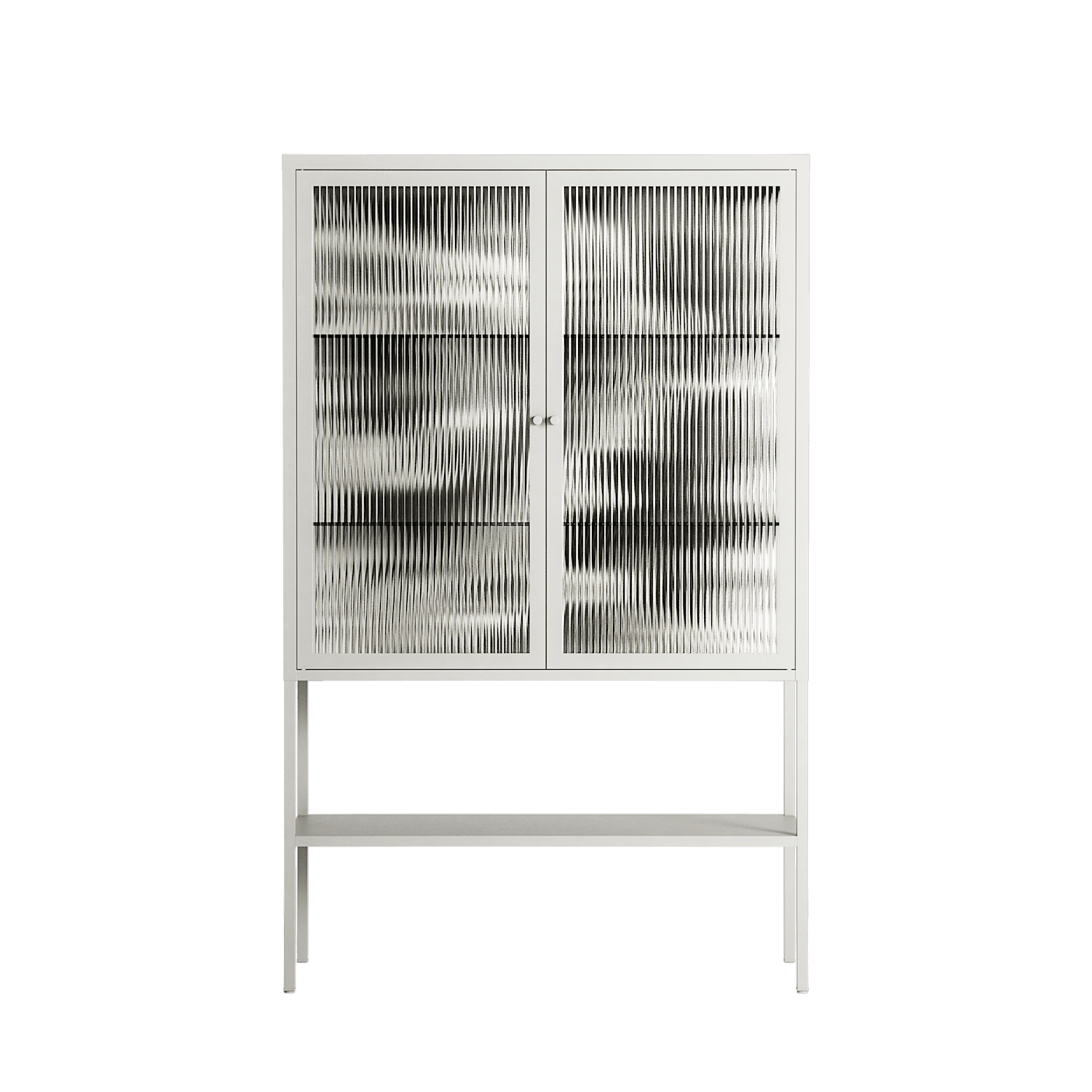 Ode to Summer 4 - Loft Cabinet - Diana Catchpole - Chalk - Reeded glass