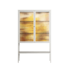 A Bridge Across Time 4 - Loft Cabinet - Nick Liefhebber - Chalk - Reeded glass