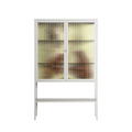Can You Face It - Loft Cabinet - Sophie Goudman-Peachey - Chalk - Reeded glass
