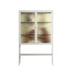 Can You Face It - Loft Cabinet - Sophie Goudman-Peachey - Chalk - Reeded glass