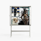 Dreaming With Open Eyes - Loft Cabinet - Sophie Goudman-Peachey - Chalk - Reeded glass