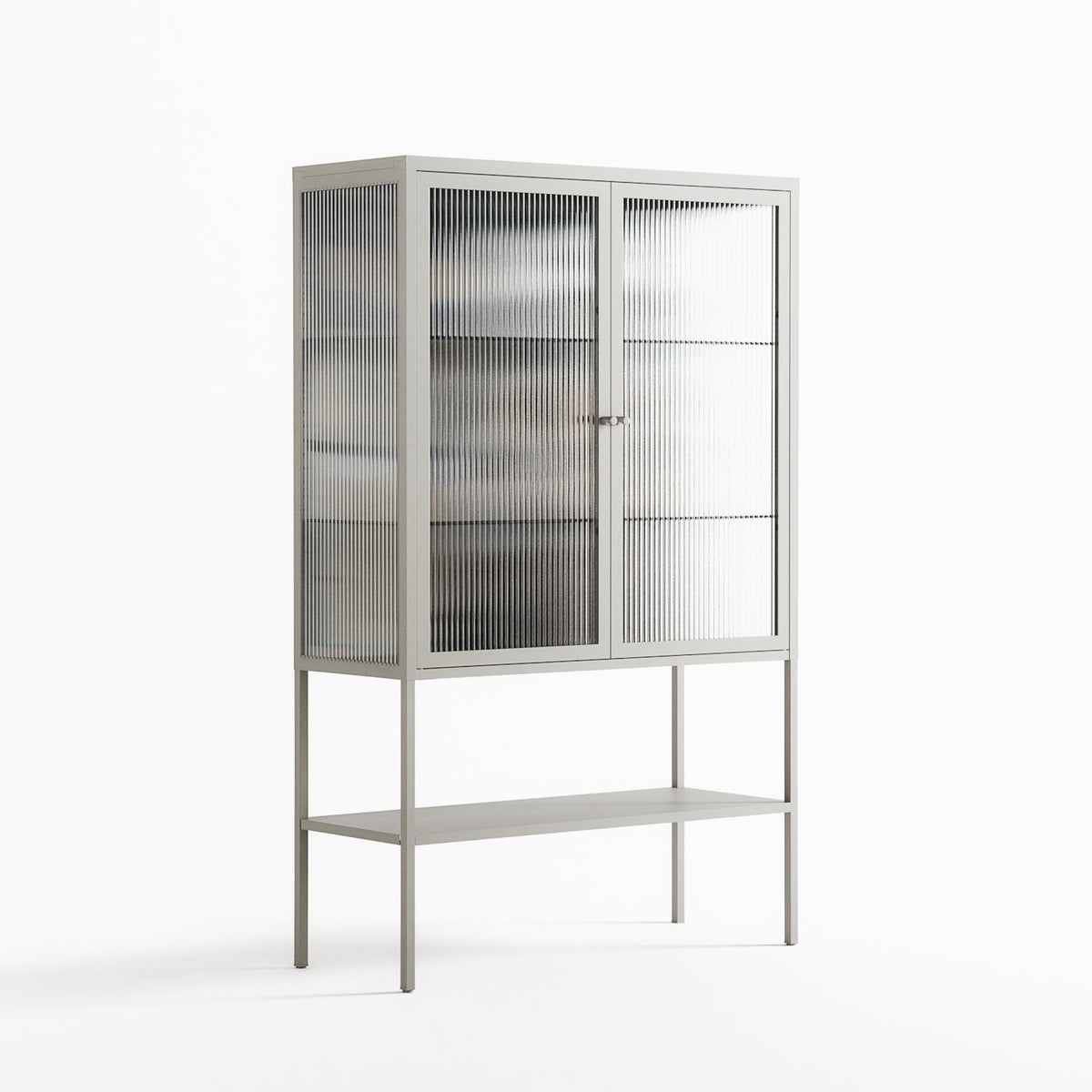 Dreaming With Open Eyes - Loft Cabinet - Sophie Goudman-Peachey - Chalk - Reeded glass