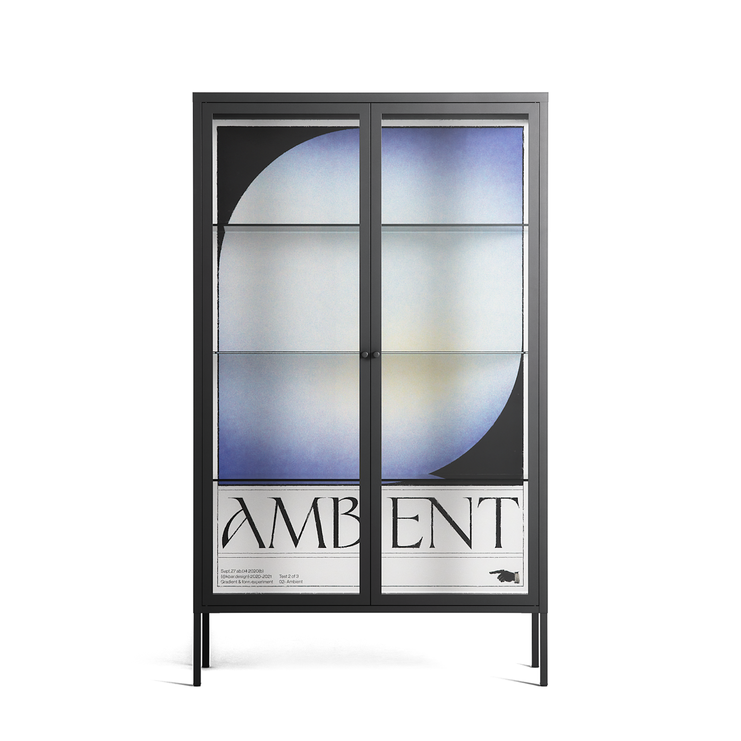 Ambient - Cabinet - Alexander Khabbazi - Antracite - Clear glass