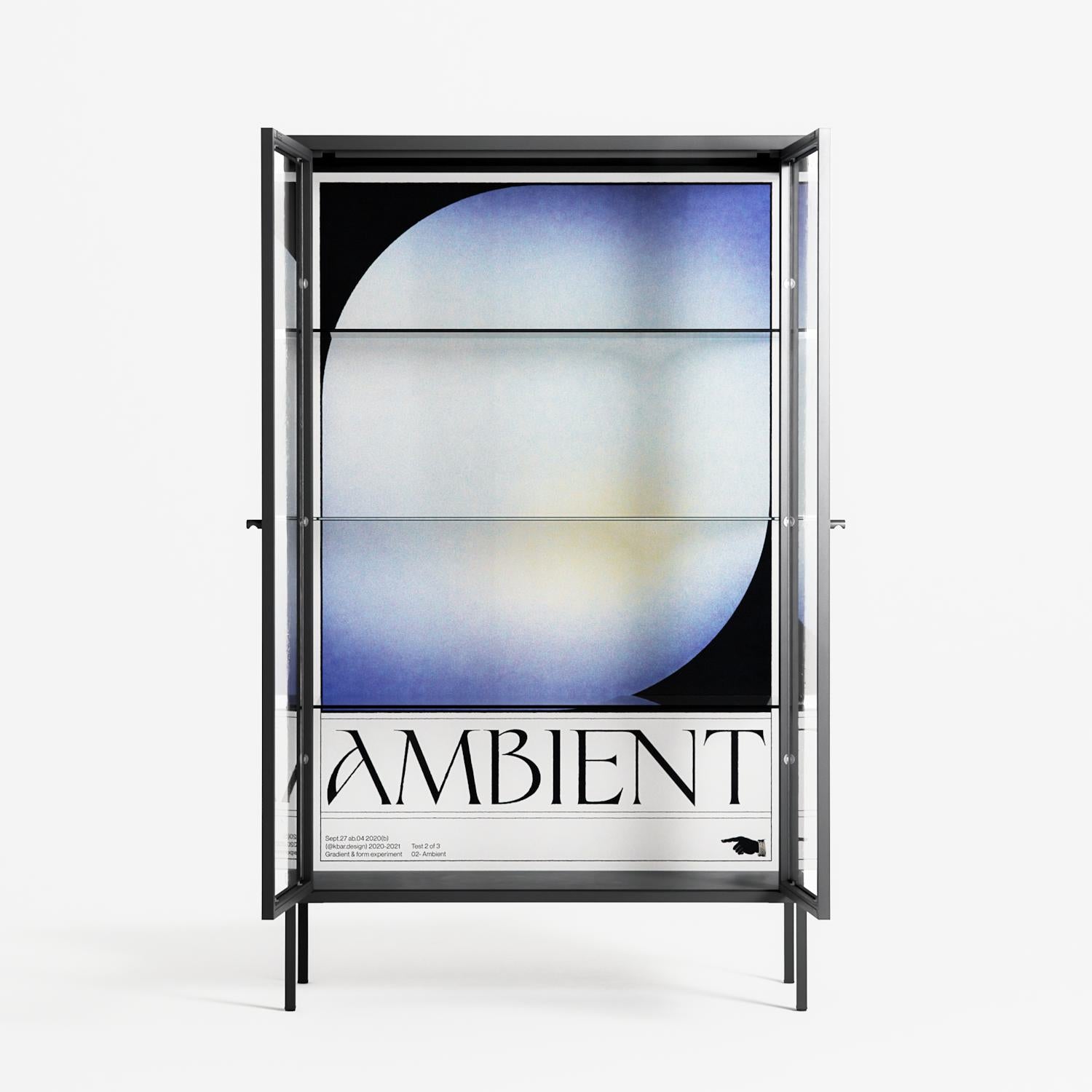 Ambient - Cabinet - Alexander Khabbazi - Antracite - Clear glass