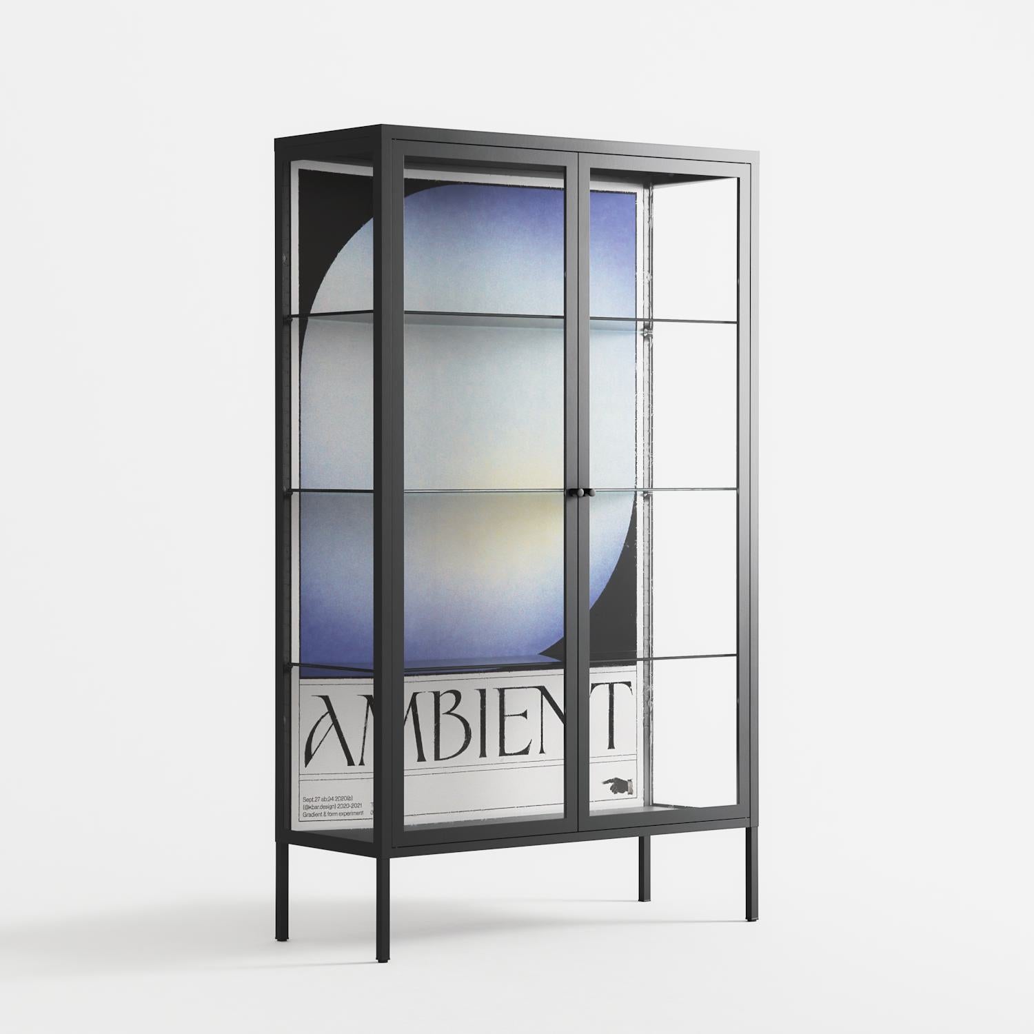 Ambient - Cabinet - Alexander Khabbazi - Antracite - Clear glass
