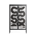 Black Waves - Cabinet - Alexander Khabbazi - Antracite - Clear glass