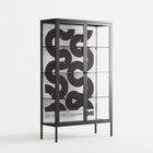 Black Waves - Cabinet - Alexander Khabbazi - Antracite - Clear glass