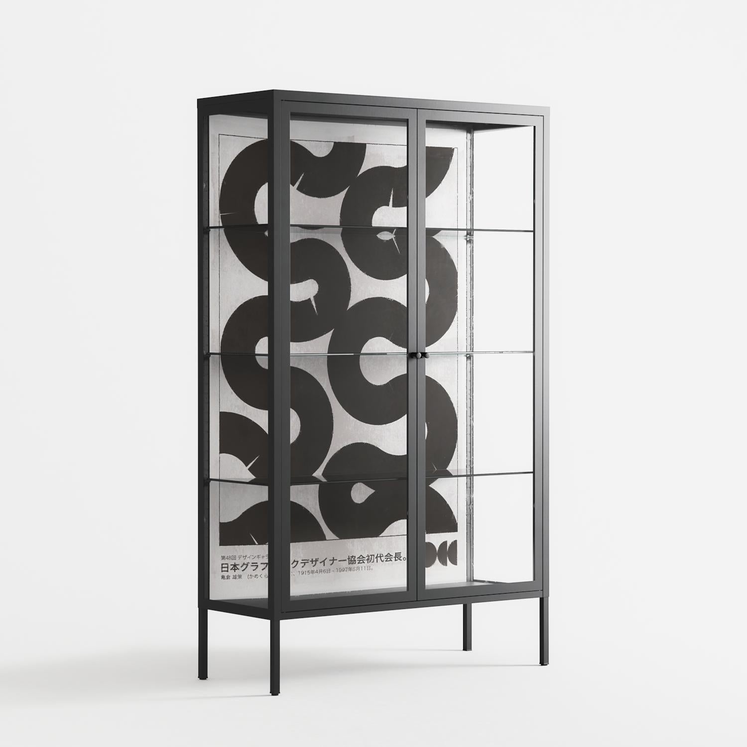 Black Waves - Cabinet - Alexander Khabbazi - Antracite - Clear glass