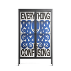 Everything is Confusing - Cabinet - Alexander Khabbazi - Antracite - Clear glass