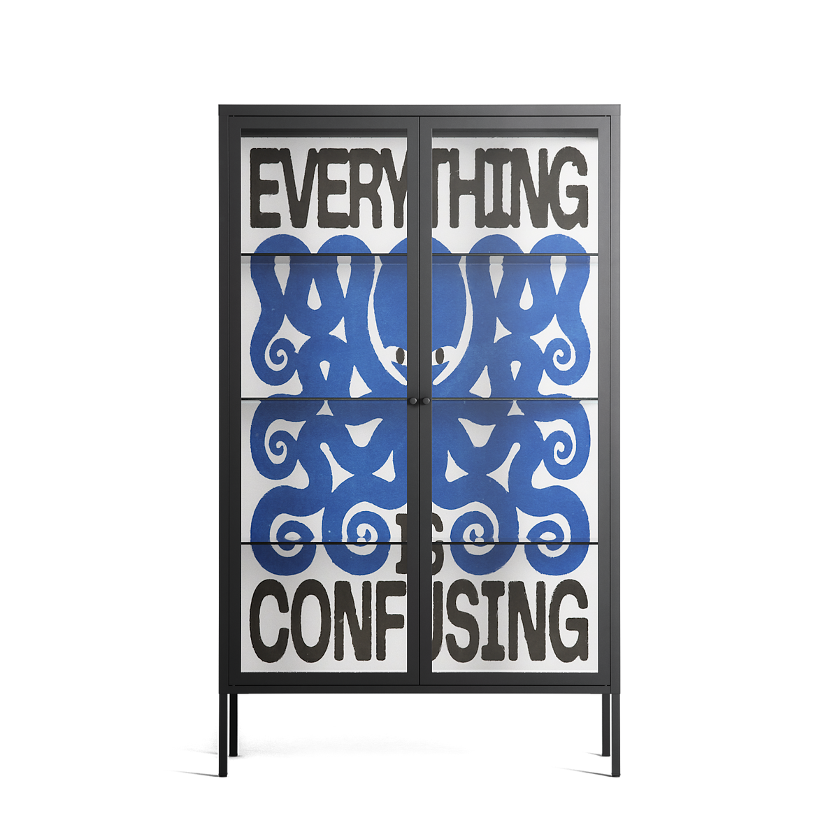 Everything is Confusing - Cabinet - Alexander Khabbazi - Antracite - Clear glass