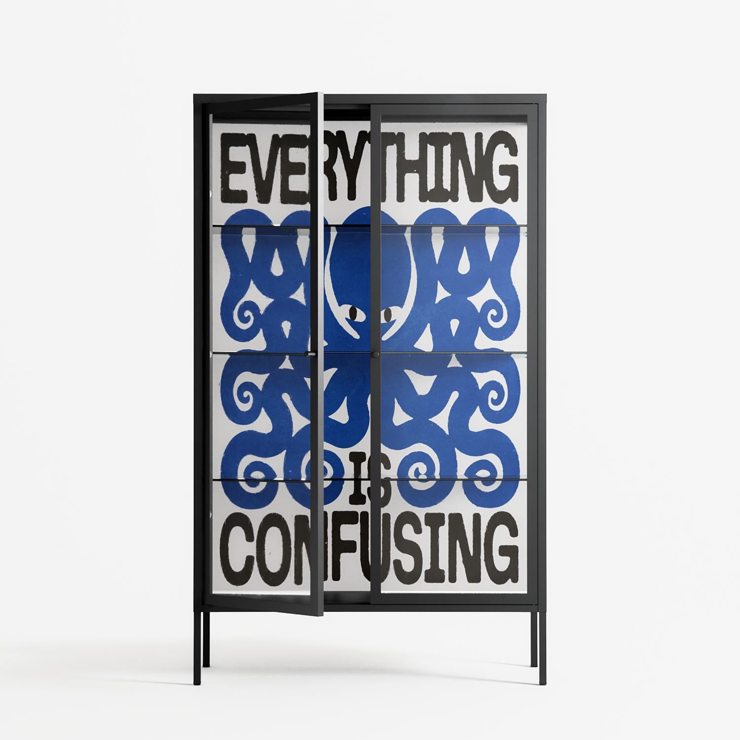 Everything is Confusing - Cabinet - Alexander Khabbazi - Antracite - Clear glass