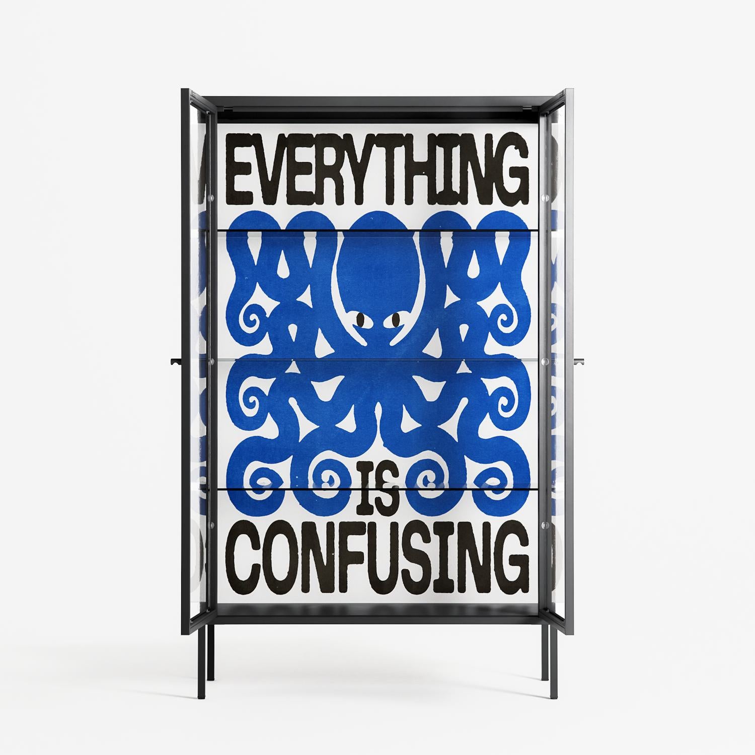 Everything is Confusing - Cabinet - Alexander Khabbazi - Antracite - Clear glass