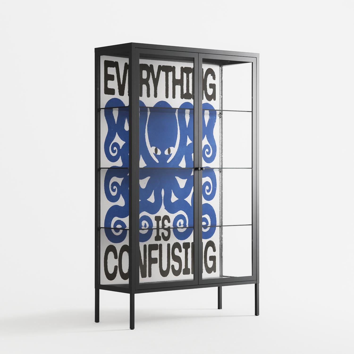 Everything is Confusing - Cabinet - Alexander Khabbazi - Antracite - Clear glass