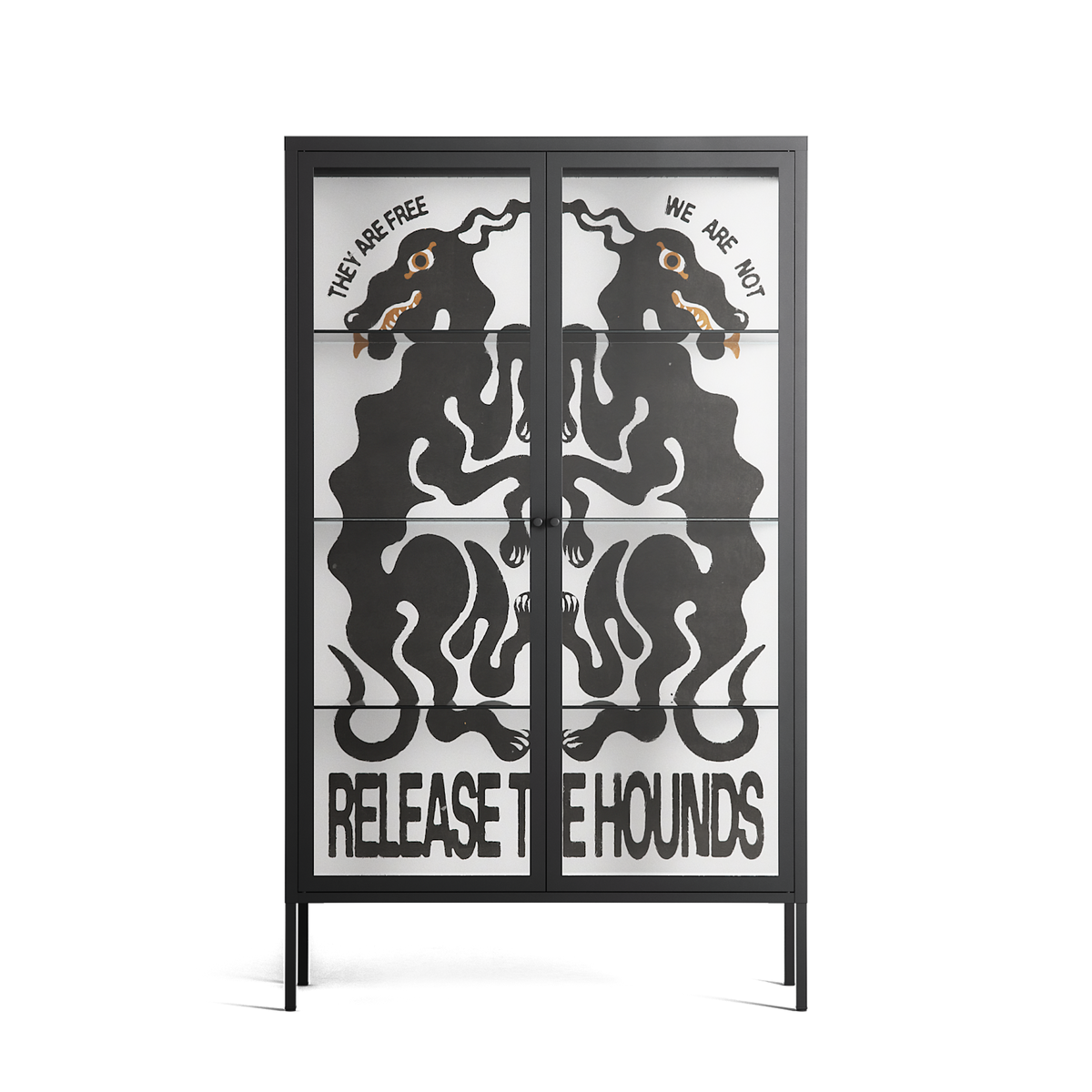 Hounds - Cabinet - Alexander Khabbazi - Antracite - Clear glass