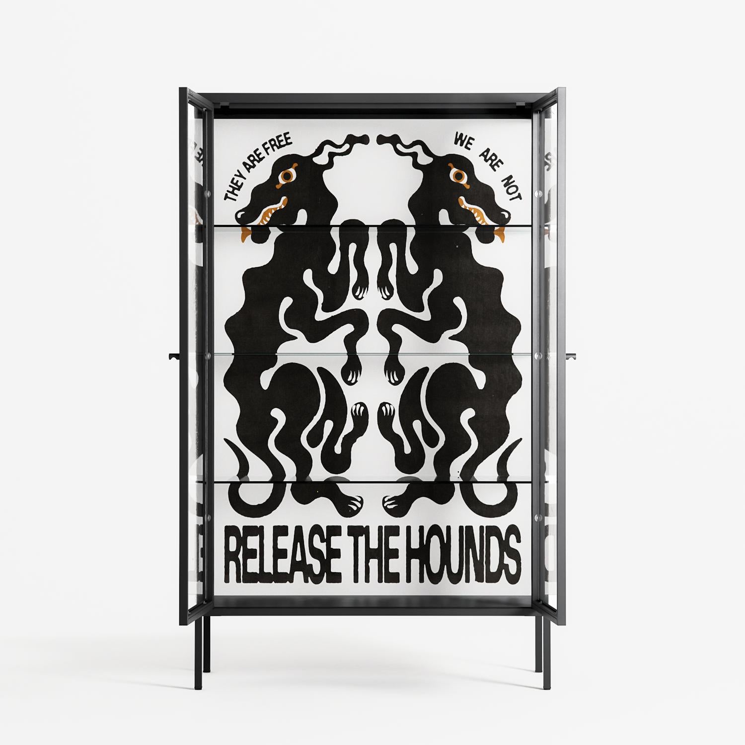 Hounds - Cabinet - Alexander Khabbazi - Antracite - Clear glass