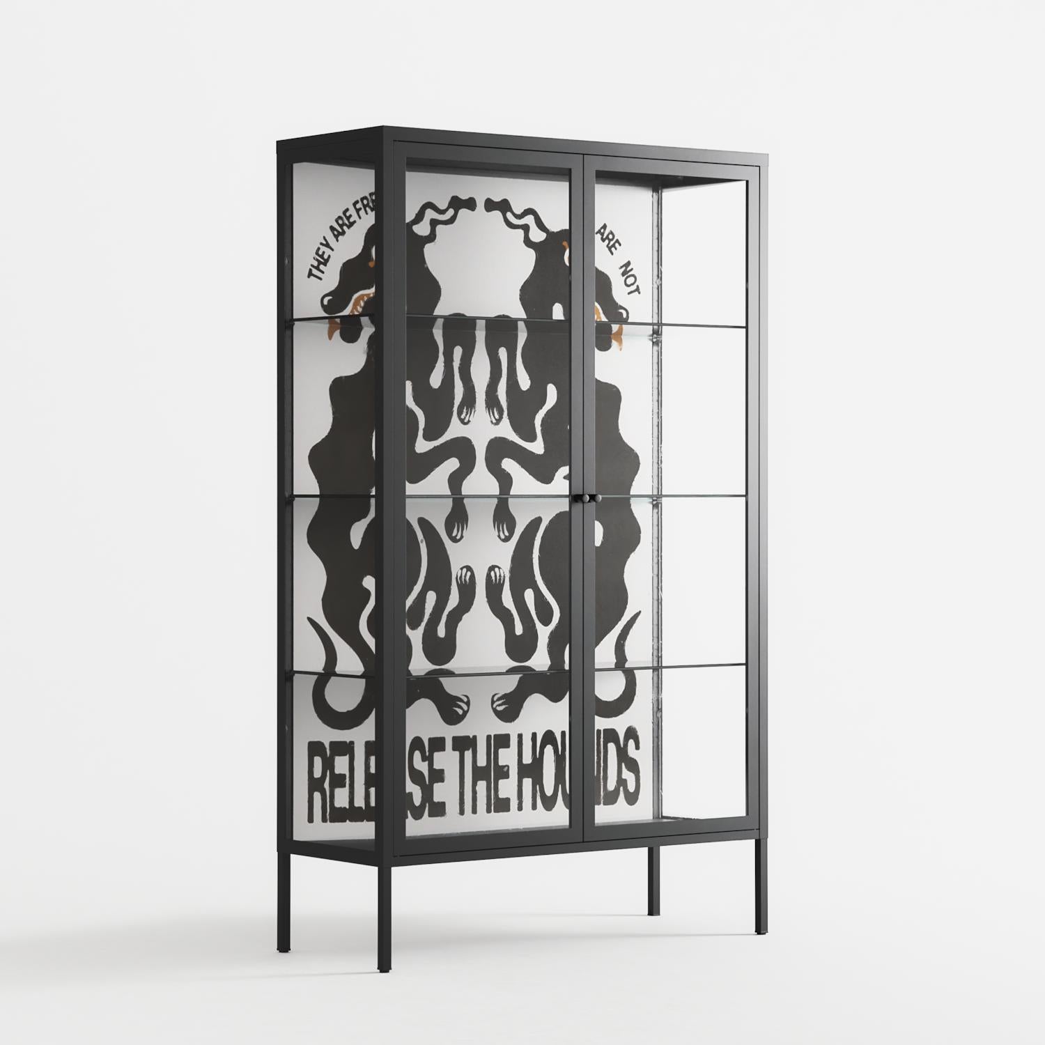 Hounds - Cabinet - Alexander Khabbazi - Antracite - Clear glass