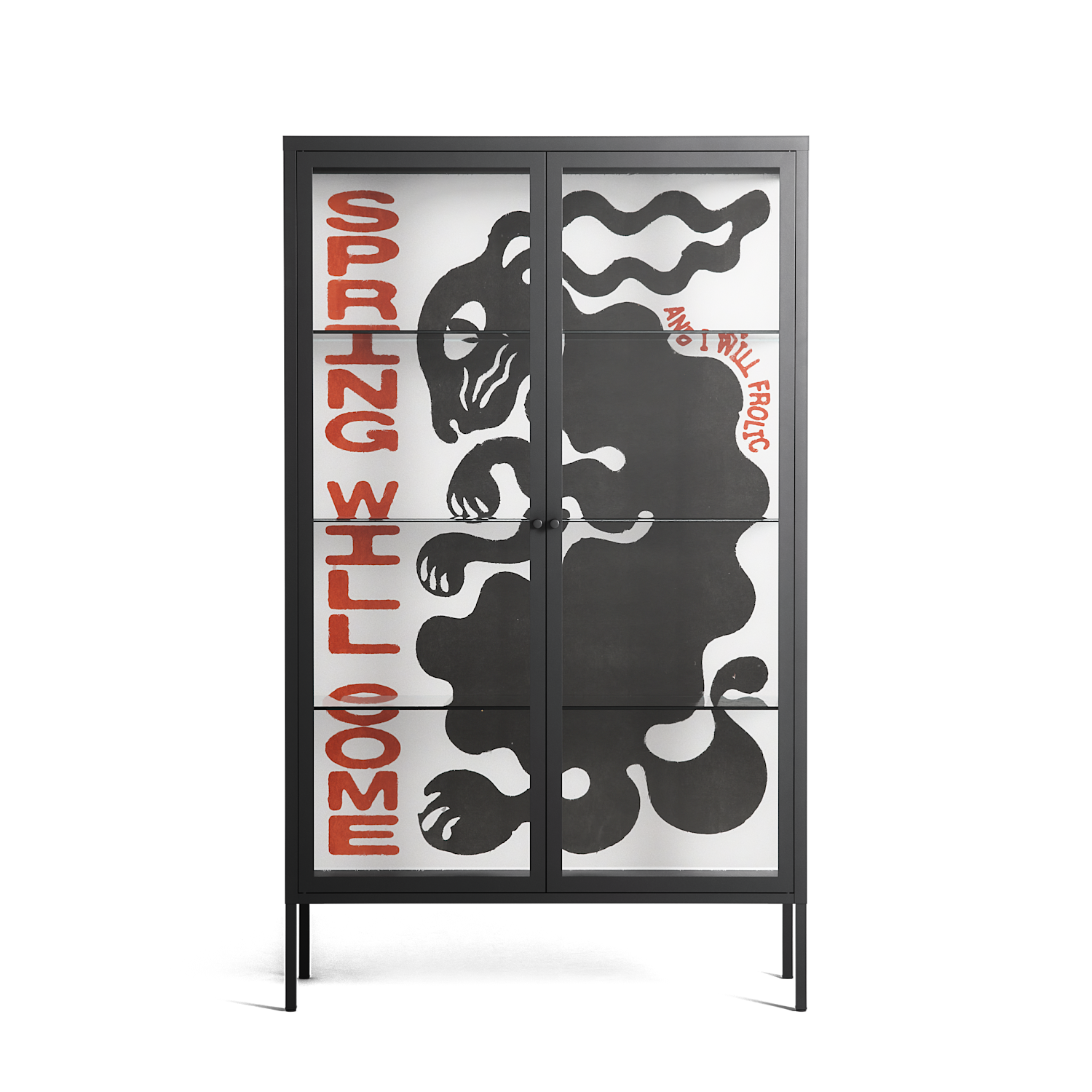 Spring Will Come - Cabinet - Alexander Khabbazi - Antracite - Clear glass