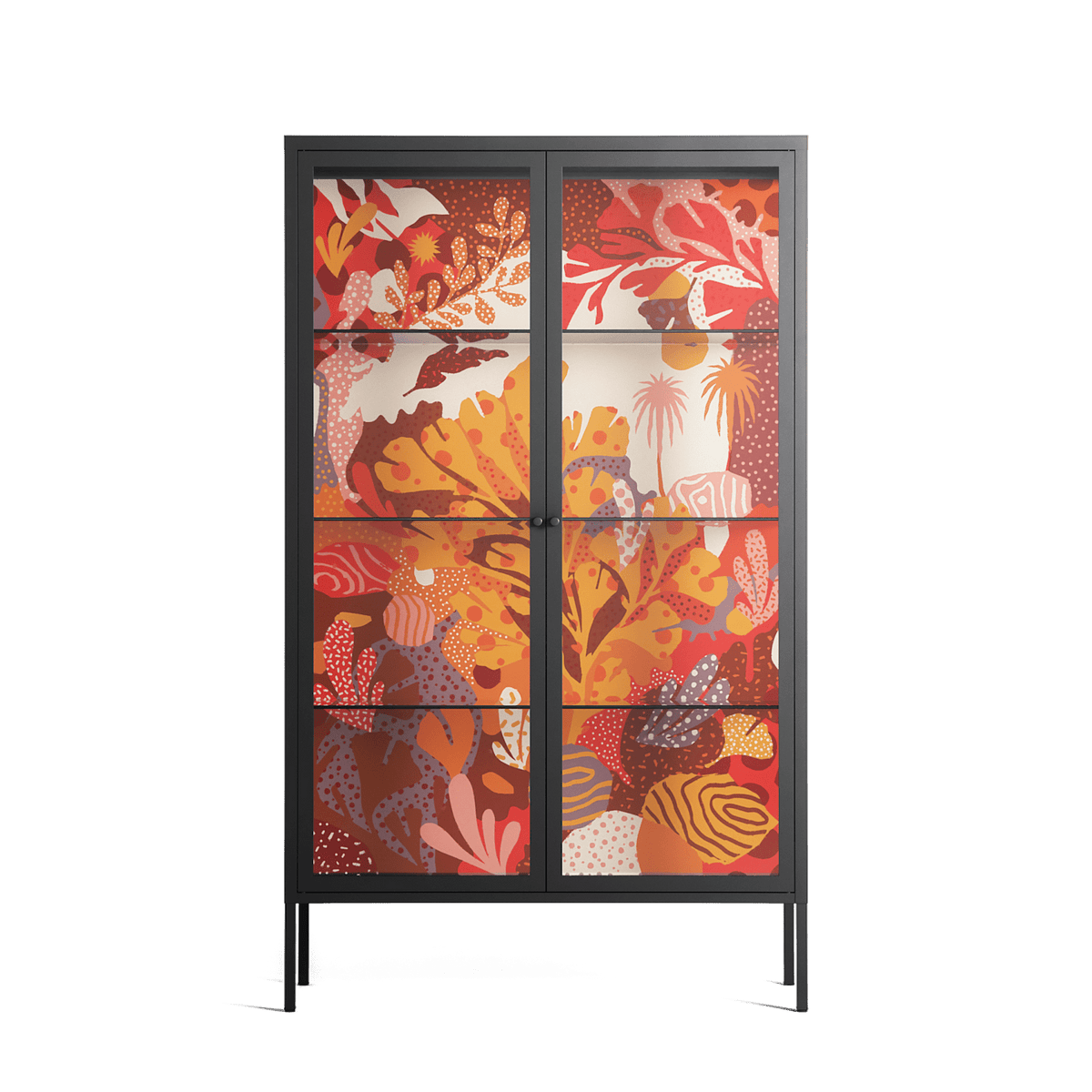 A Bridge Across Time - Cabinet - Nick Liefhebber - Antracite - Clear glass