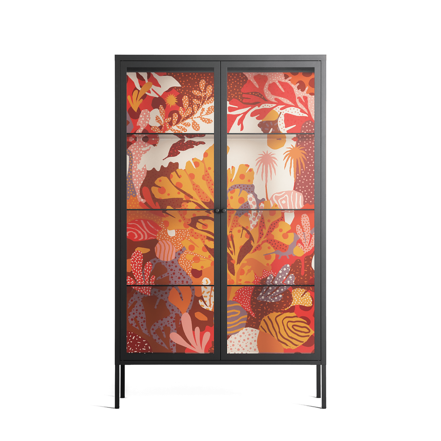 A Bridge Across Time - Cabinet - Nick Liefhebber - Antracite - Clear glass