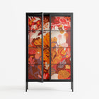A Bridge Across Time - Cabinet - Nick Liefhebber - Antracite - Clear glass