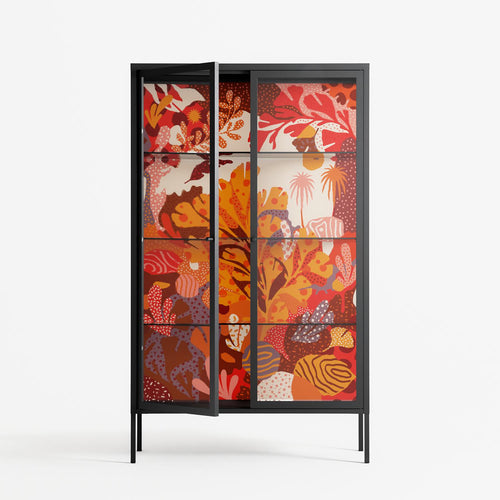 A Bridge Across Time - Cabinet - Nick Liefhebber - Antracite - Clear glass