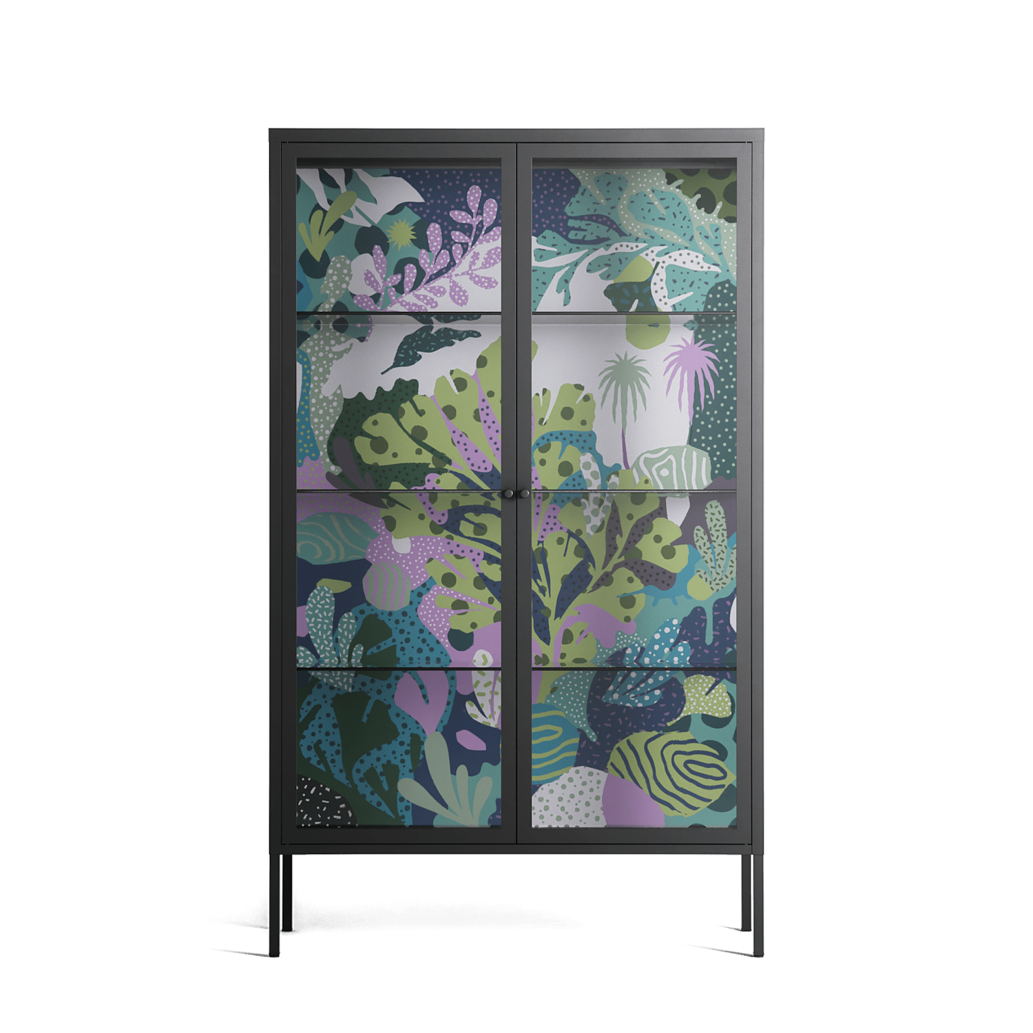 A Bridge Across Time 2 - Cabinet - Nick Liefhebber - Antracite - Clear glass