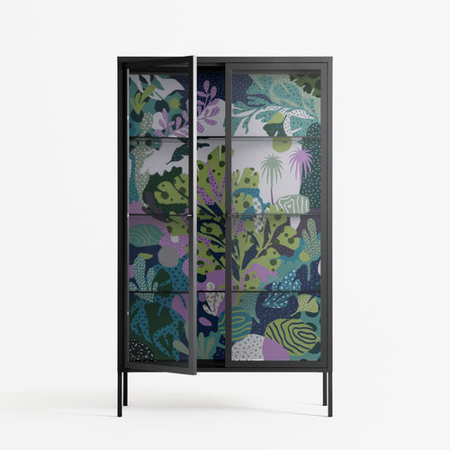 A Bridge Across Time 2 - Cabinet - Nick Liefhebber - Antracite - Clear glass