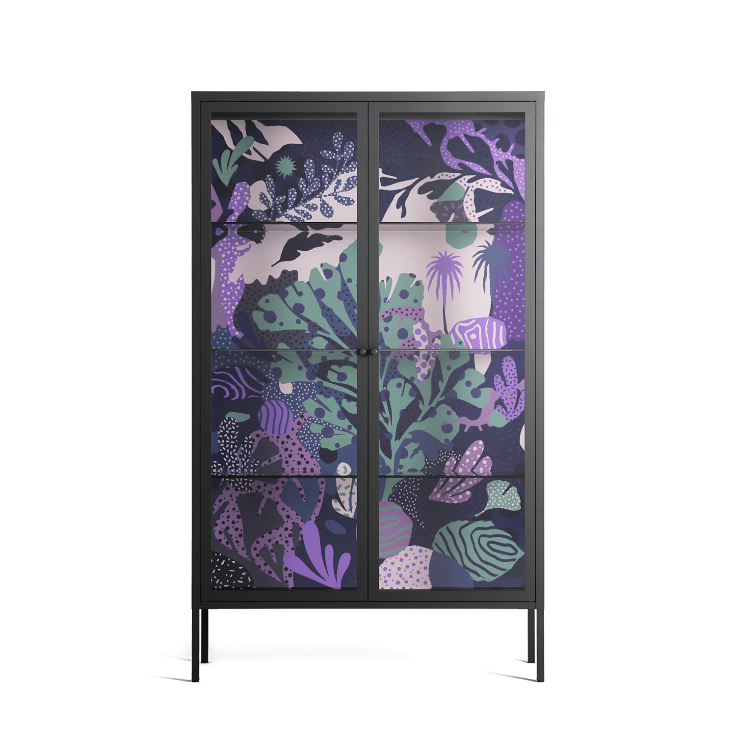 A Bridge Across Time 3 - Cabinet - Nick Liefhebber - Antracite - Clear glass