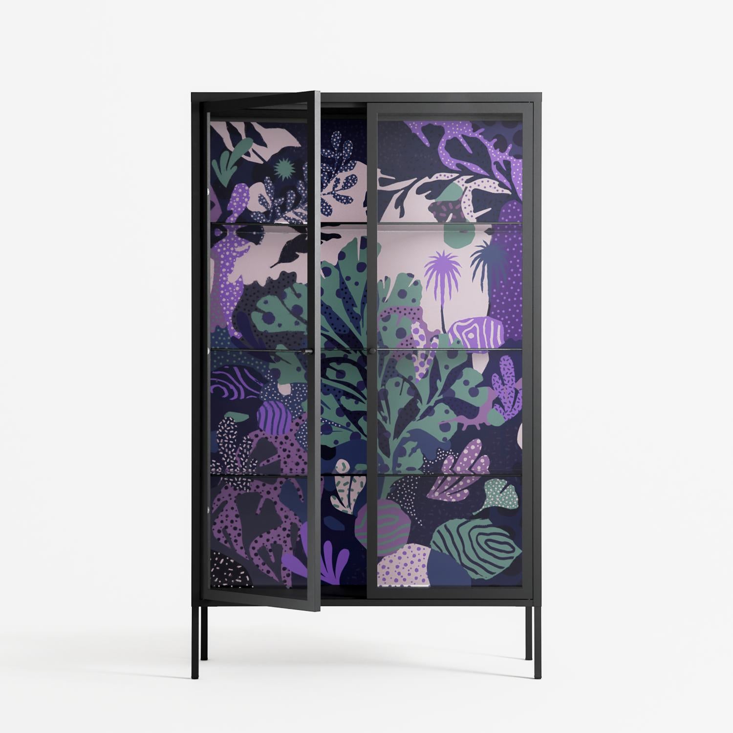 A Bridge Across Time 3 - Cabinet - Nick Liefhebber - Antracite - Clear glass