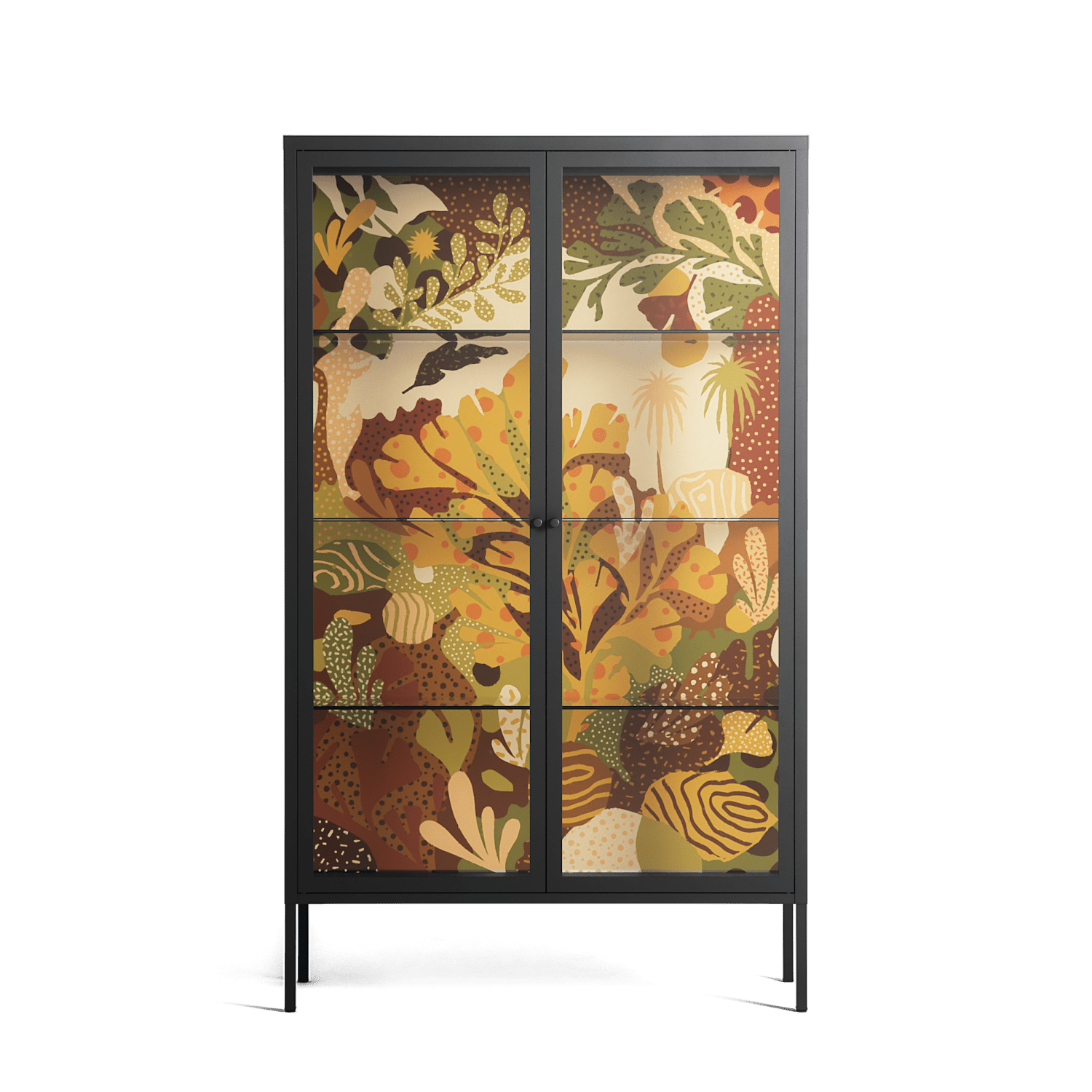 A Bridge Across Time 4 - Cabinet - Nick Liefhebber - Antracite - Clear glass