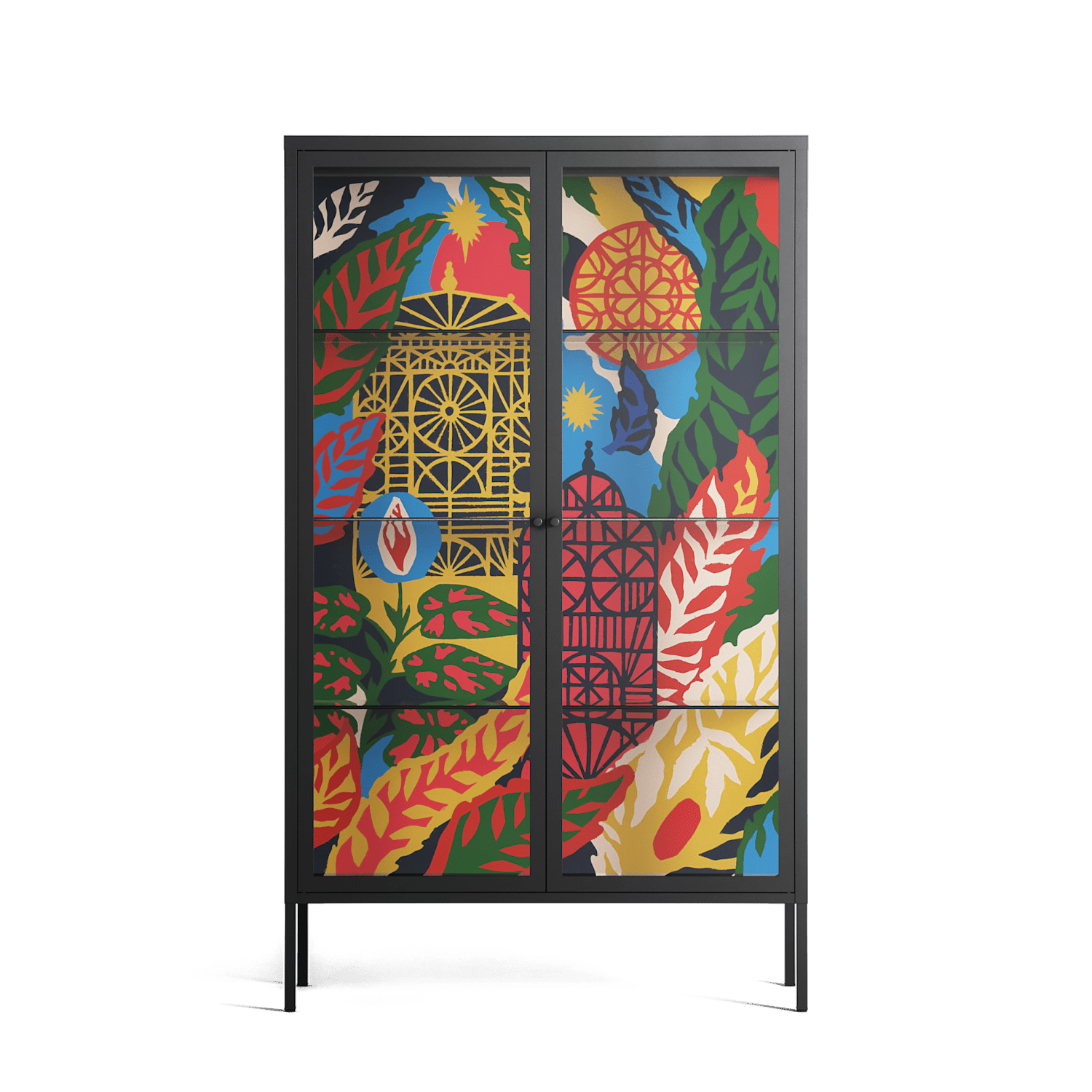 The Towering Hall Full Of Light - Cabinet - Nick Liefhebber - Antracite - Clear glass