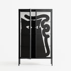Black Cat - Cabinet - Konrad Blaszczyk - Antracite - Clear glass