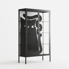 Black Cat - Cabinet - Konrad Blaszczyk - Antracite - Clear glass