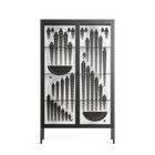 Black Fern - Cabinet - Konrad Blaszczyk - Antracite - Clear glass