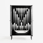 White Fern - Cabinet - Konrad Blaszczyk - Antracite - Clear glass