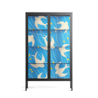 Birds B - Cabinet - Heather Zhou - Antracite - Clear glass