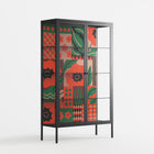Flower B - Cabinet - Heather Zhou - Antracite - Clear glass