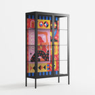 Yoga - Cabinet - Heather Zhou - Antracite - Clear glass