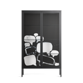 Talk Less Say More - Cabinet - Ciara Wade - Antracite - Clear glass