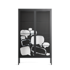 Talk Less Say More - Cabinet - Ciara Wade - Antracite - Clear glass