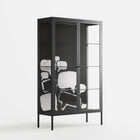 Talk Less Say More - Cabinet - Ciara Wade - Antracite - Clear glass