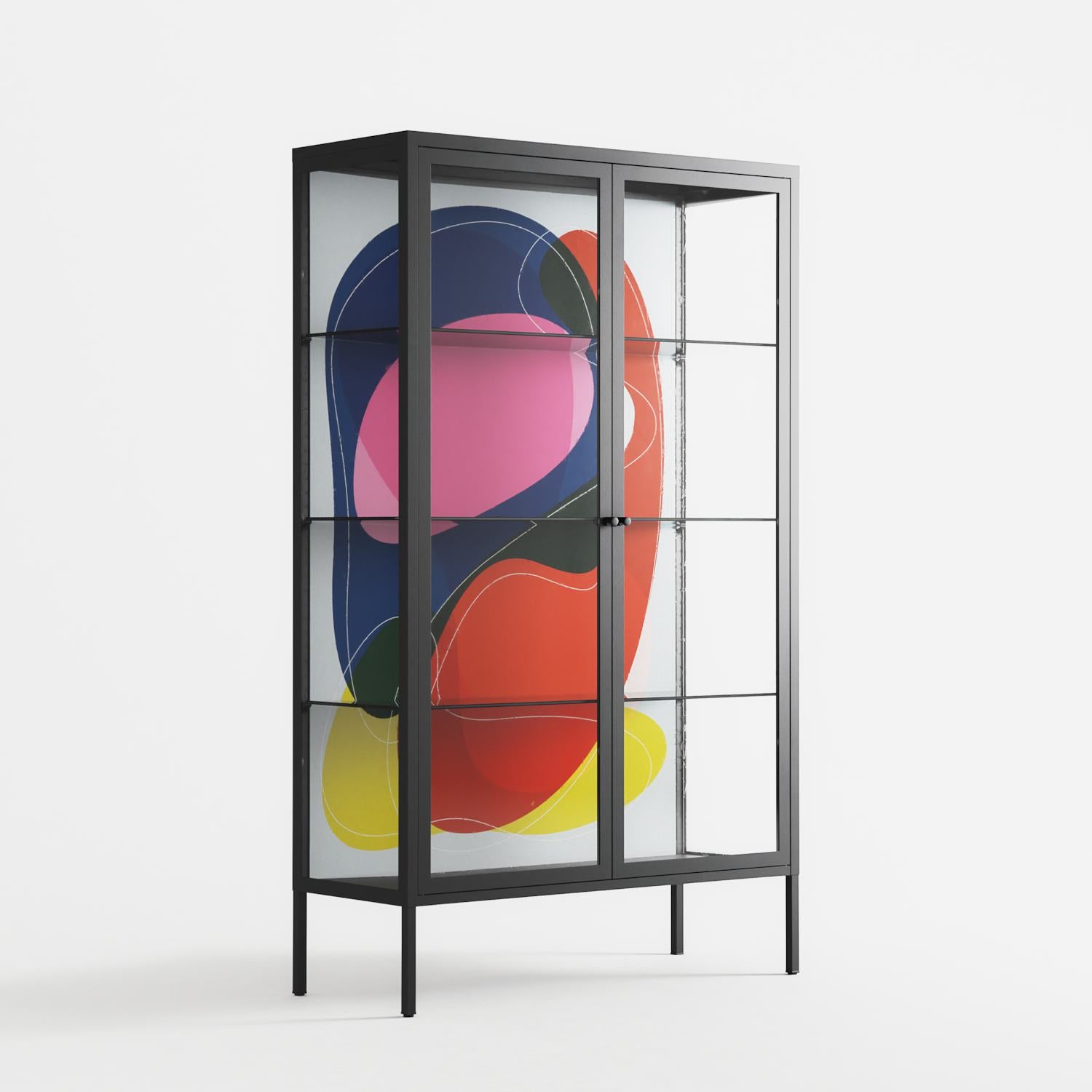 Blends - Cabinet - Vratislav Pecka - Antracite - Clear glass